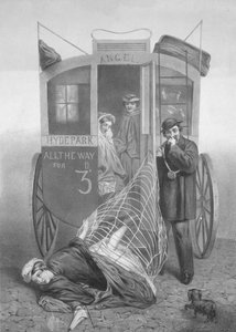 Perils of the Crinoline, 1850-70 av English School